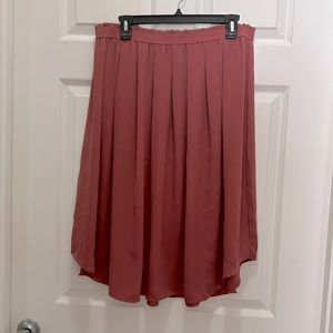 LOFT Outlet Skirt | Dusky Rose Color | Elastic Waistband